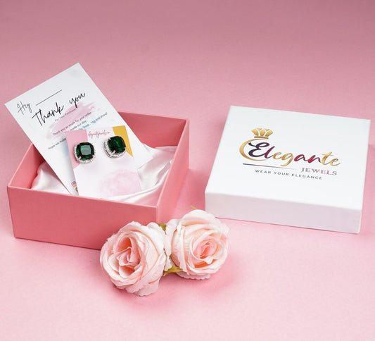 Zircon Big Green Studs