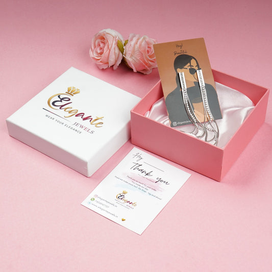 Flawless Silver long Danglers