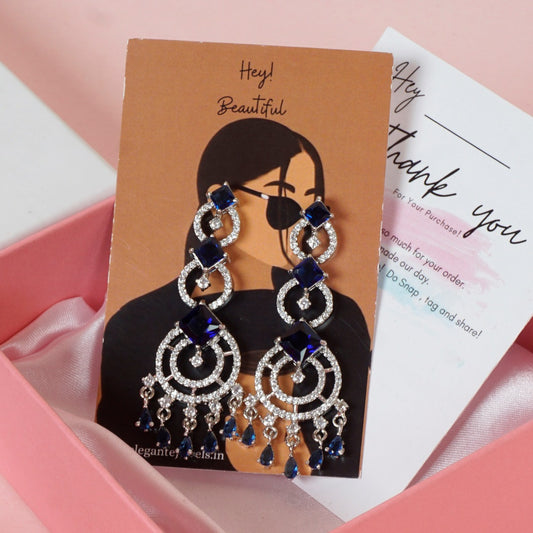 Zircon pretty Blue light Danglers