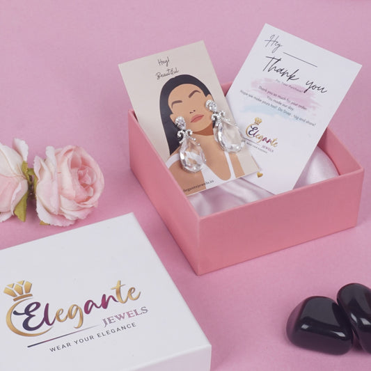 Stunning Big White Doublet Premium Earrings