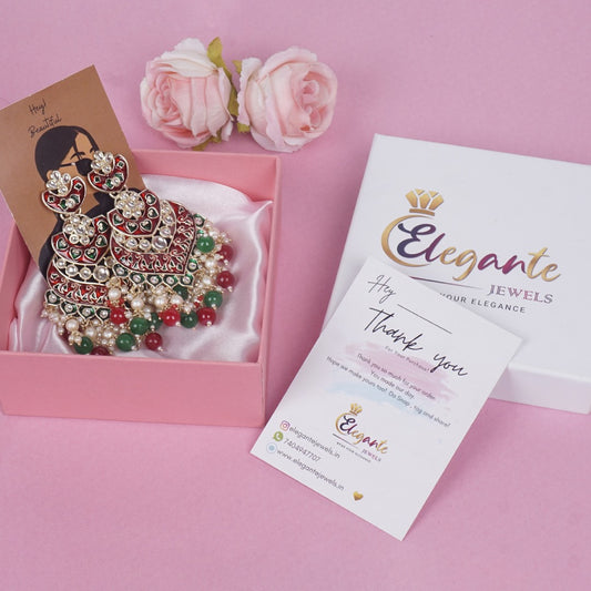 Premium Multicolor Chandbali Earrings