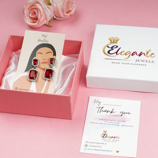 Iconic Red Diamond Earrings