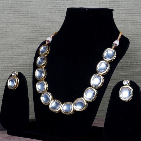 Gold Plated Kundan Necklace