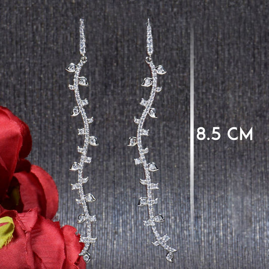 Flawless Silver long Danglers