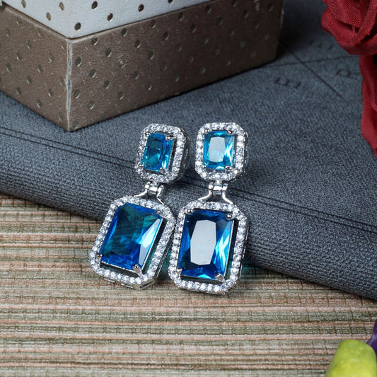 Iconic Blue Diamond Earrings
